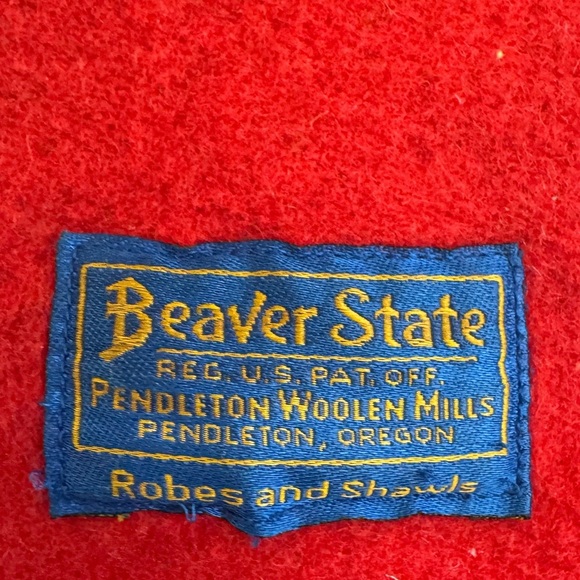 Vintage Pendleton Beaver State Chief Joseph Aztec Blanket Throw Reversible 61x71 - Picture 7 of 12